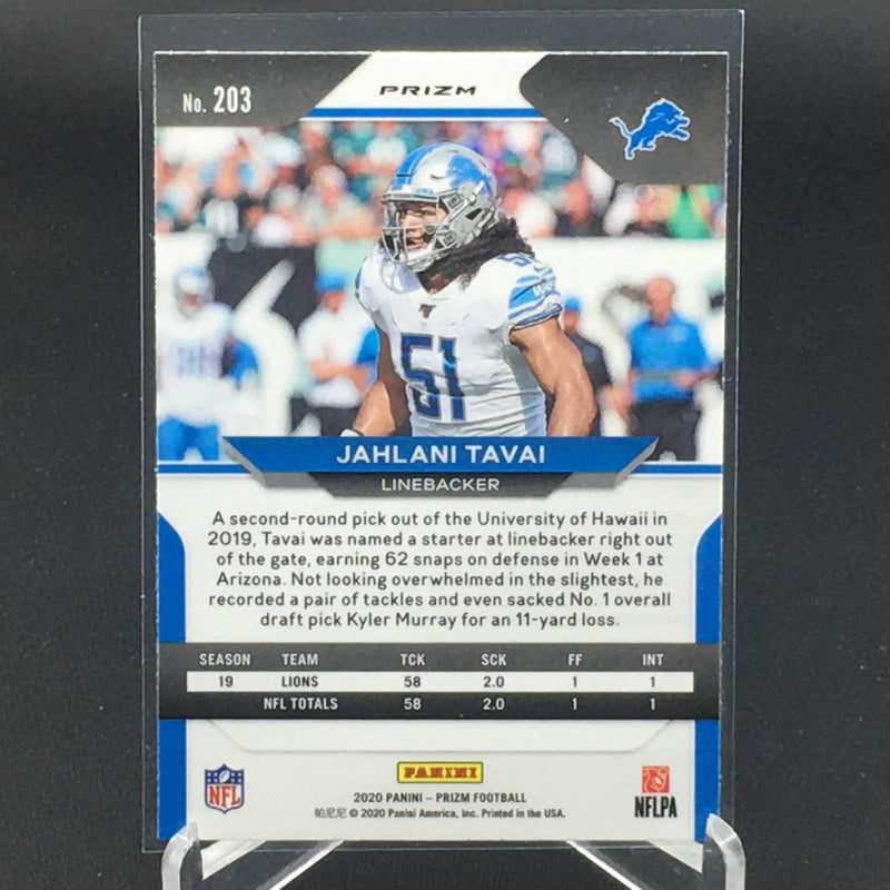 2020 PANINI PRIZM - RED CRACKED ICE PRIZM - J. TAVAI -