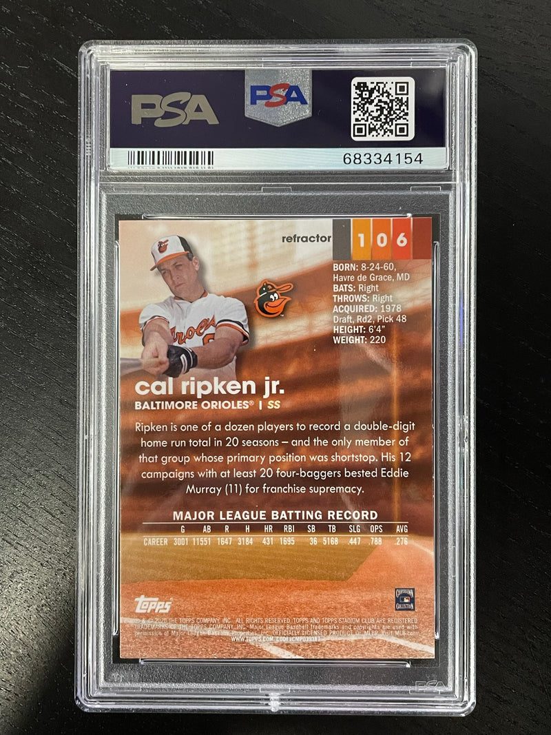 2020 TOPPS STADIUM CLUB CHROME - GOLD MINTED - C. RIPKEN -