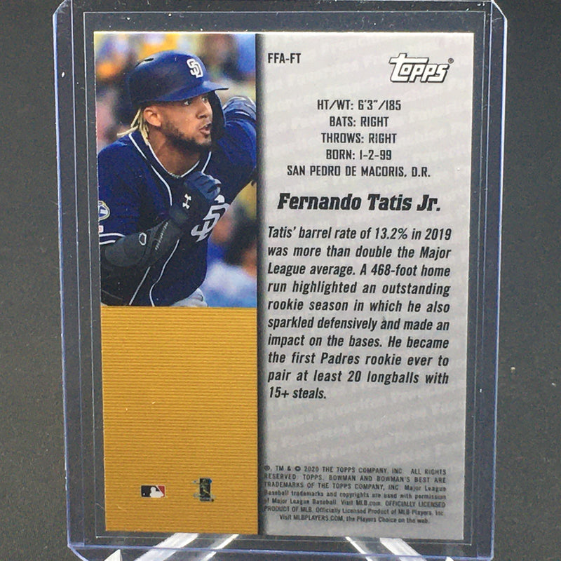 2020 TOPPS BOWMAN'S BEST - FRANCHISE FAVOURITES - F. TATIS JR. -