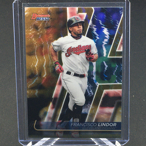 2020 TOPPS BOWMAN'S BEST - GOLD - F. LINDOR - #44 - #'D/50