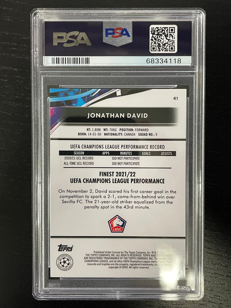 2021 TOPPS FINEST UCL - J. DAVID -