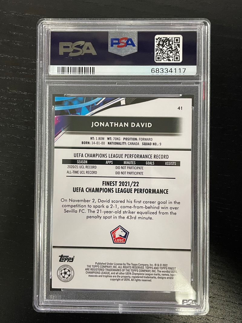 2021 TOPPS FINEST UCL - J. DAVID -