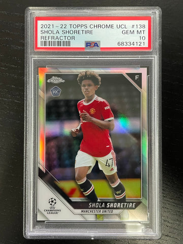 2021 TOPPS CHROME UCL - REFRACTOR - S. SHORETIRE - #138 - PSA 10 - RC