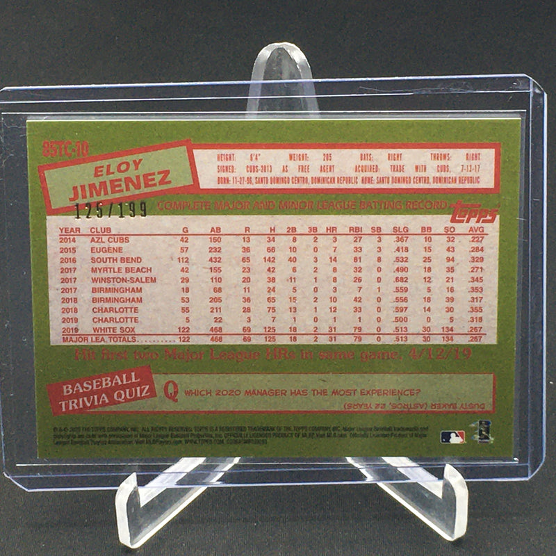 2020 TOPPS - 35TH ANNIVERSARY - BLACK - E. JIMENEZ - #85TC-10 - #'D/199