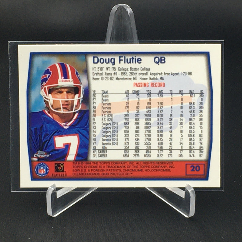 1999 TOPPS CHROME - D. FLUTIE -