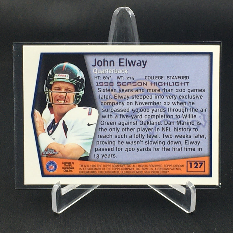 1999 TOPPS CHROME - SEASON HIGHLIGHTS - J. ELWAY -