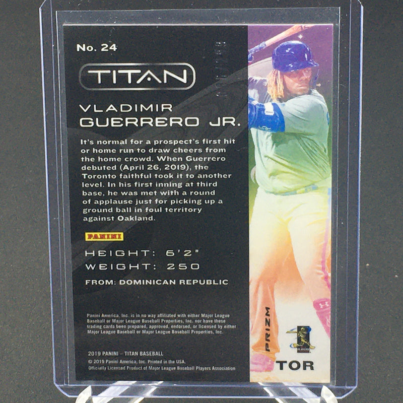 2019 PANINI TITAN - PRIZM - V. GUERRERO JR. - #24 - #'D/299 - RC