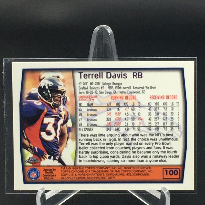 1999 TOPPS CHROME - T. DAVIS -