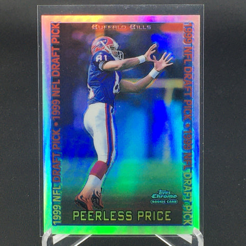 1999 TOPPS CHROME - 1999 NFL DRAFT PICK - P. PRICE - #157 - REFRACTOR - RC