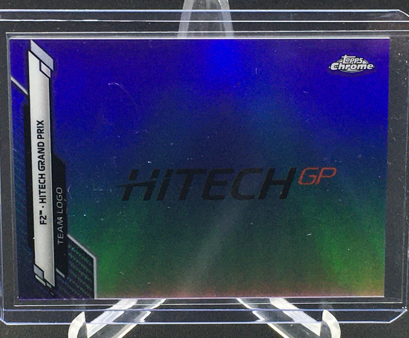 2020 TOPPS CHROME F1 - PURPLE REFRACTOR - TEAM LOGO - HITECH GRAND PRIX - #130 - #'D/399