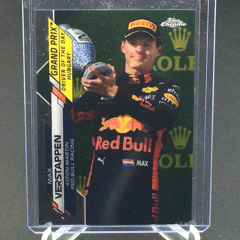 2020 TOPPS CHROME F1 - GRAND PRIX DRIVER OF THE DAY HUNGARY - M. VERSTAPPEN -