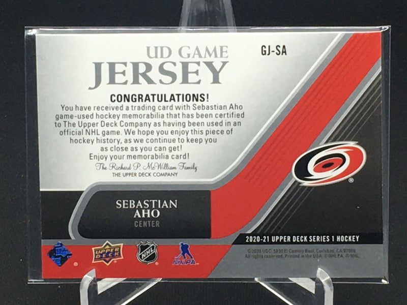 2020 UPPER DECK SERIES ONE - UD GAME JERSEY - S. AHO -