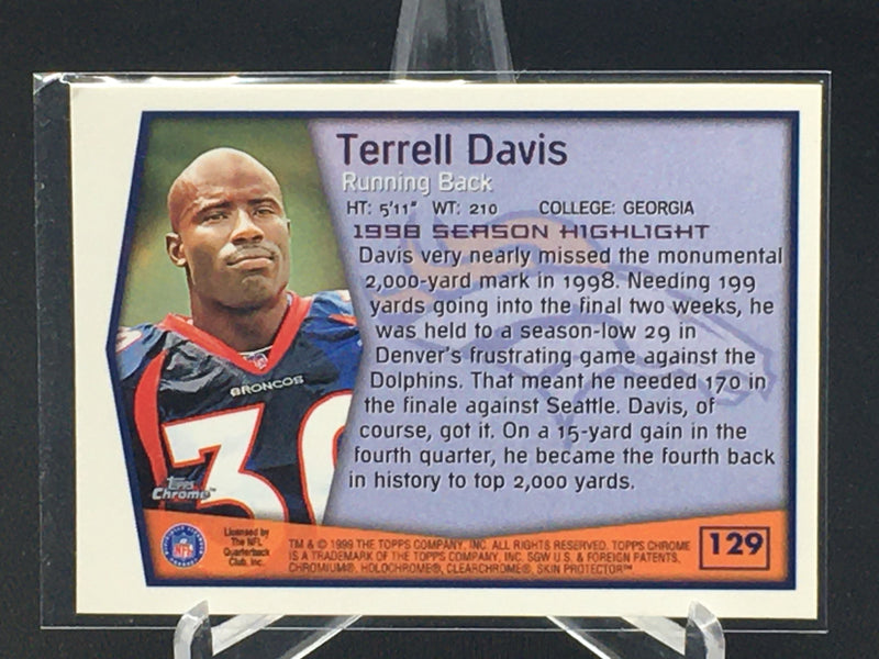 1999 TOPPS CHROME - SEASON HIGHLIGHTS - T. DAVIS -