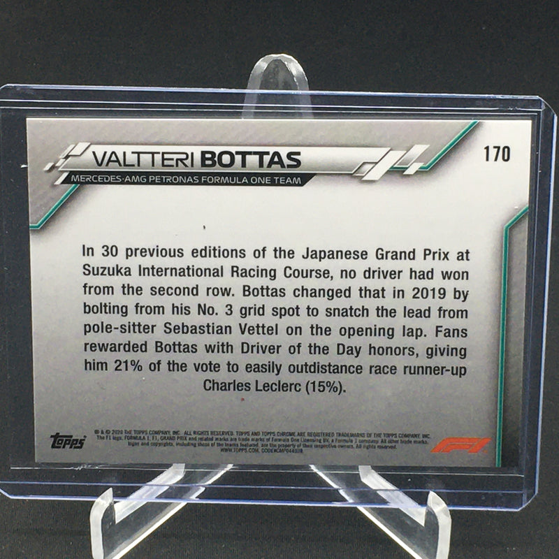 2020 TOPPS CHROME F1 - GRAND PRIX DRIVER OF THE DAY JAPAN - V. BOTTAS -