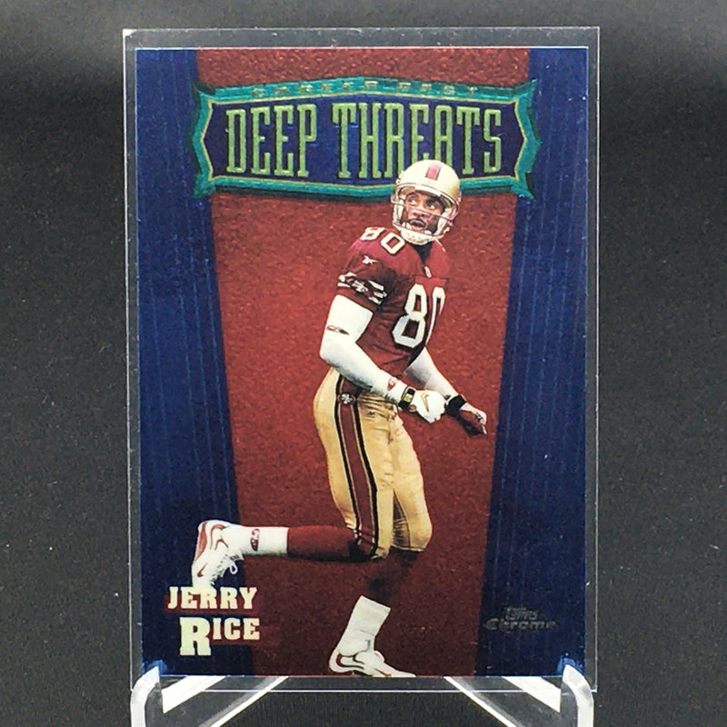 1999 TOPPS CHROME - DEEP THREATS - J. RICE -