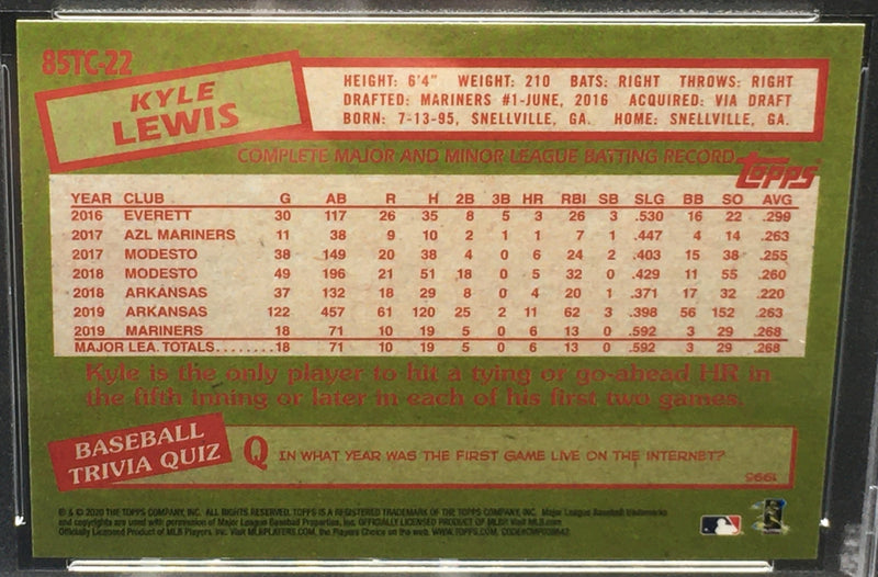 2020 TOPPS CHROME - K. LEWIS -