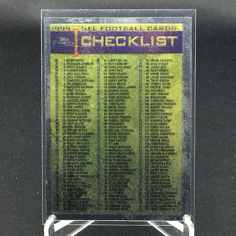 1999 TOPPS CHROME - CHECKLIST -