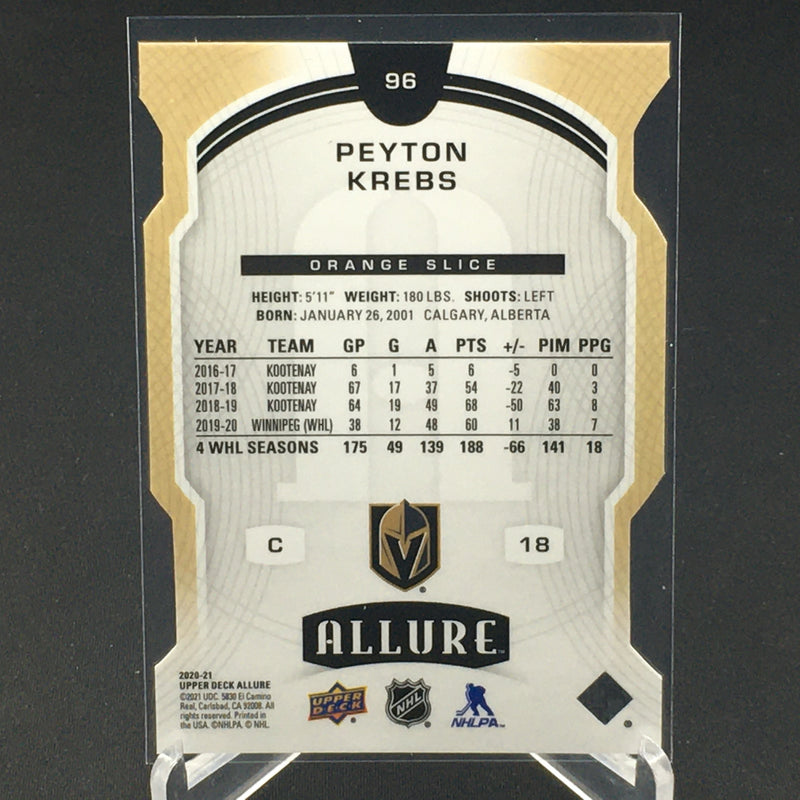 2020 UPPER DECK ALLURE - ORANGE SLICE - P. KREBS -