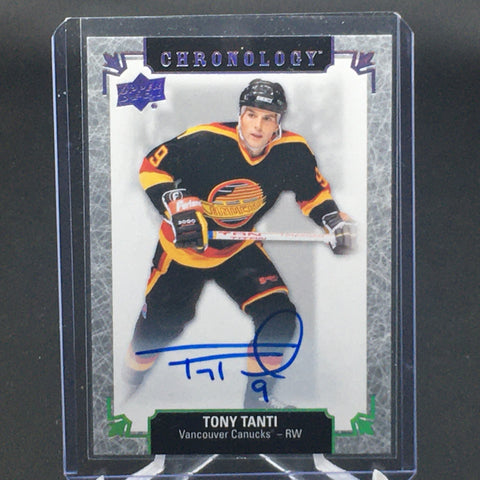 2018 UPPER DECK CHRONOLOGY - T. TANTI - #FH-VA-TT - AUTOGRAPH