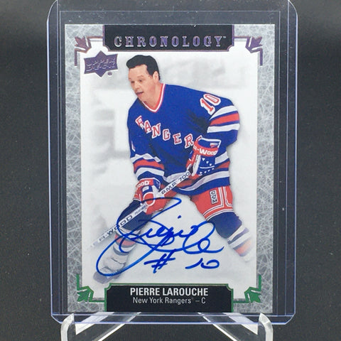 2018 UPPER DECK CHRONOLOGY - P. LAROUCHE - #FH-NYR-PL - AUTOGRAPH