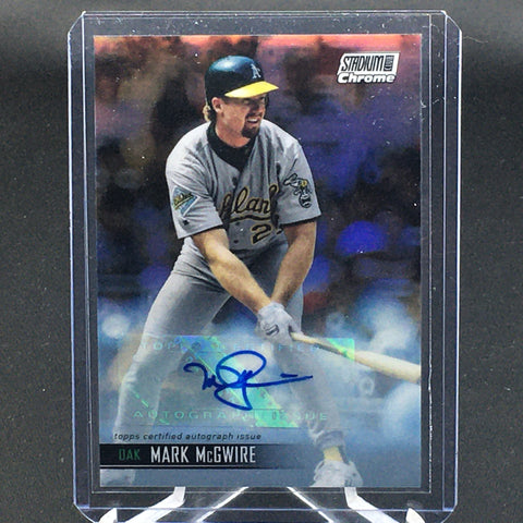 2021 TOPPS STADIUM CHROME - M. MCGWIRE - #276 - #'D/25 - AUTO
