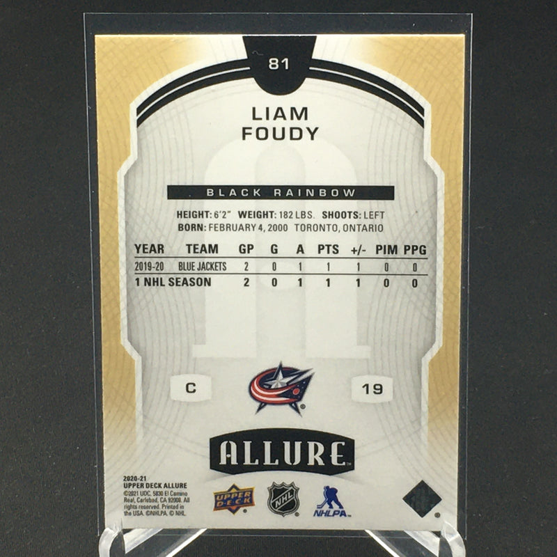 2020 UPPER DECK ALLURE - BLACK RAINBOW - L. FOUDY -