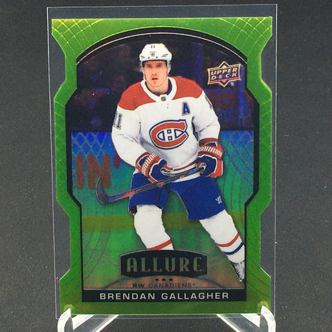 2020 UPPER DECK ALLURE - GREEN QUARTZ - B. GALLAGHER - #2 - #'D/99