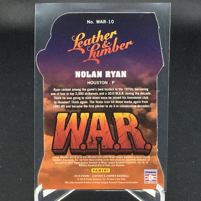 2019 PANINI LEATHER AND LUMBER - W.A.R. - N. RYAN -