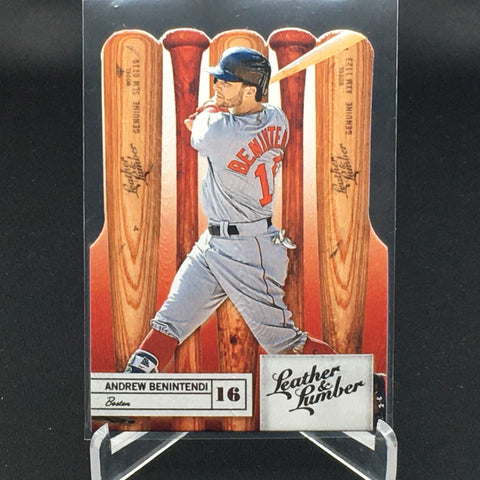 2019 PANINI LEATHER AND LUMBER - A. BENINTENDI - #95 - DIE CUT