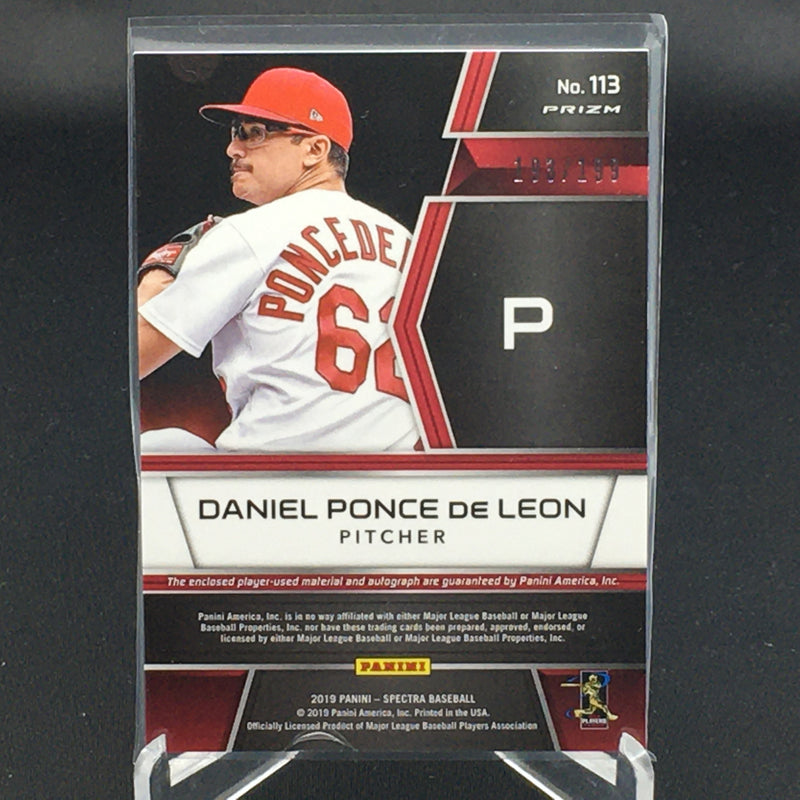 2019 PANINI SPECTRA - D. LEON - #113 - #'D/199 - AUTOGRAPH - JERSEY - PRIZM - RC