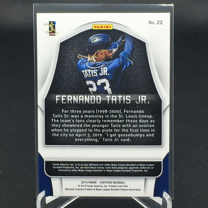 2019 PANINI CERTIFIED - F. TATIS JR. -