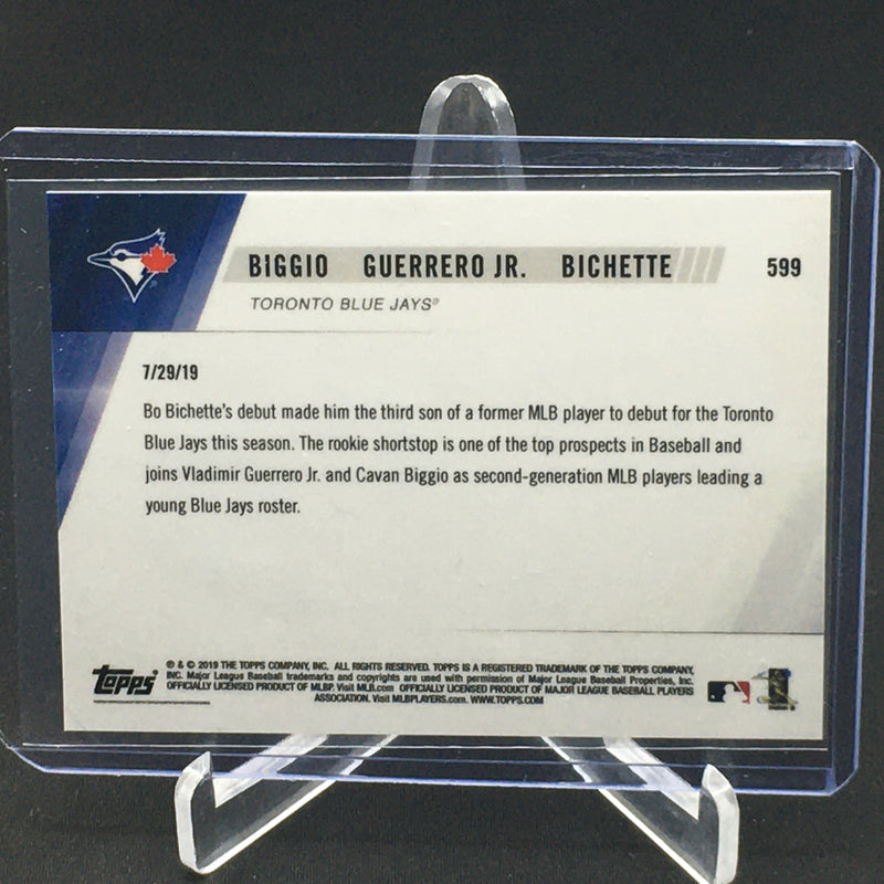 2019 TOPPS NOW - V. GUERRERO JR./ C. BIGGIO/ B. BICHETTE -
