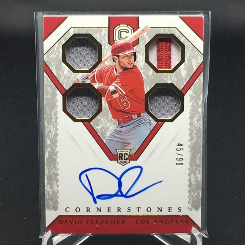 2019 PANINI CORNERSTONES - D. FLETCHER - #6 - #'D/99 - AUTOGRAPH - QUAD JERSEY - RC