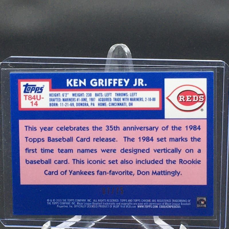 2019 TOPPS - 35TH ANNIVERSARY - K. GRIFFEY - #T84U-14 - #'D/75 - PURPLE REFRACTOR - RC
