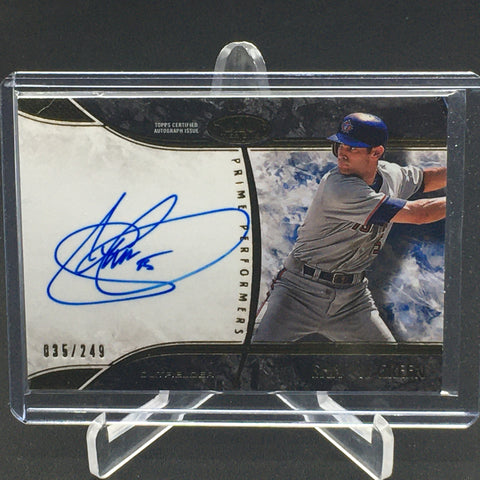 2016 TOPPS TIER ONE - PRIME PERFORMERS - S. GREEN - #PP-SGR - #'D/249 - AUTOGRAPH