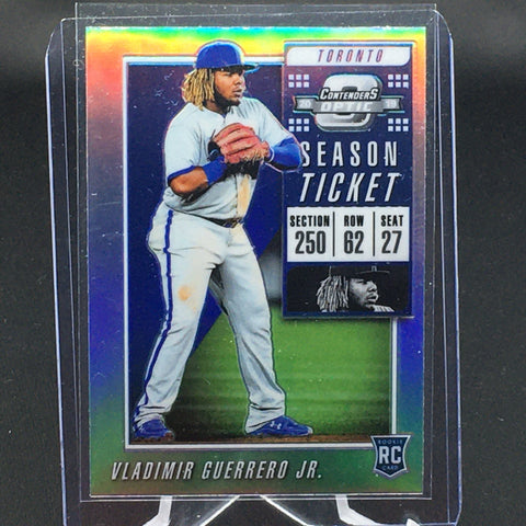 2019 PANINI CONTENDERS OPTIC - SEASON TICKET - V. GUERRERO JR. - #20 - HOLO PRIZM - RC