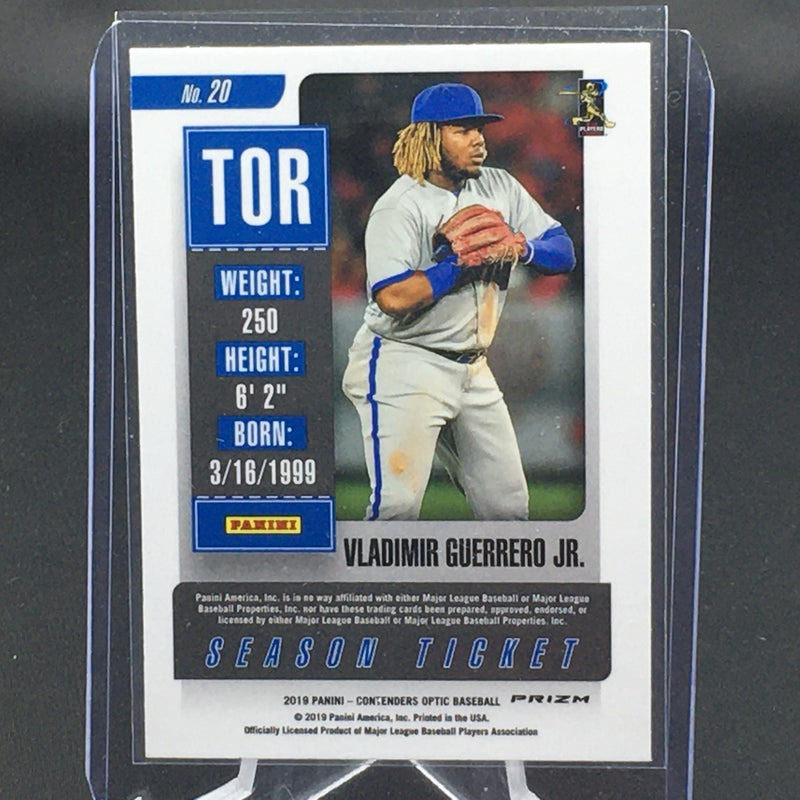 2019 PANINI CONTENDERS OPTIC - SEASON TICKET - V. GUERRERO JR. -