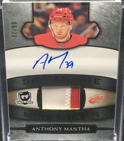 2018 UPPER DECK THE CUP - SIGNATURE MATERIALS - A. MANTHA - #SP-MA- #'D/99 - RELIC - AUTOGRAPH