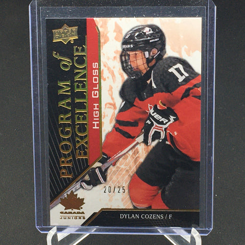 2019 UPPER DECK TEAM CANADA JUNIORS - PROGRAM OF EXCELLENCE - HIGH GLOSS - D. COZENS - #130 - #'D/25