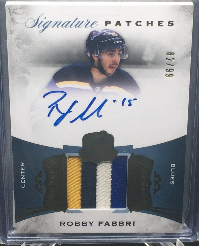 2015 UPPER DECK THE CUP - SIGNATURE PATCHES - B. FABBRI - #SP-RF - #'D/99 - AUTOGRAPH PATCH