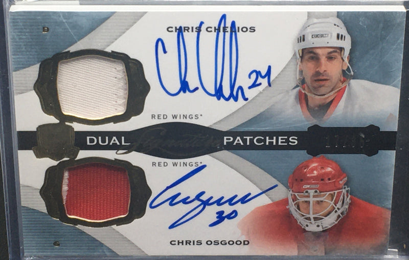 2014 UPPER DECK THE CUP - DUAL SIGNATURE PATCHES - C. CHELIOS / C. OSGOOD -