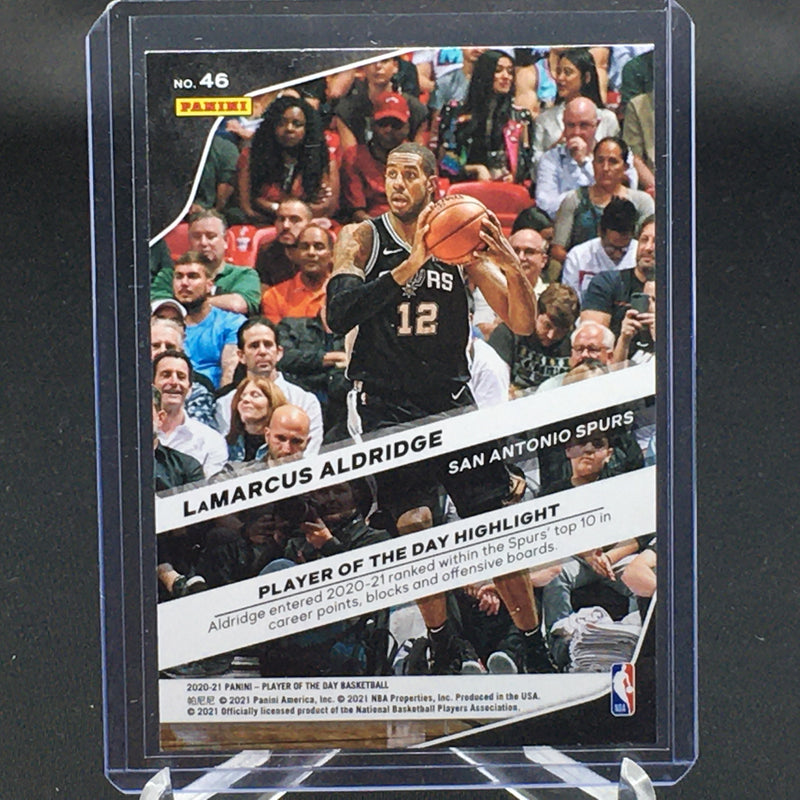 2020 PANINI PLAYER OF THE DAY BASKETBALL - L. ALDRIDGE -