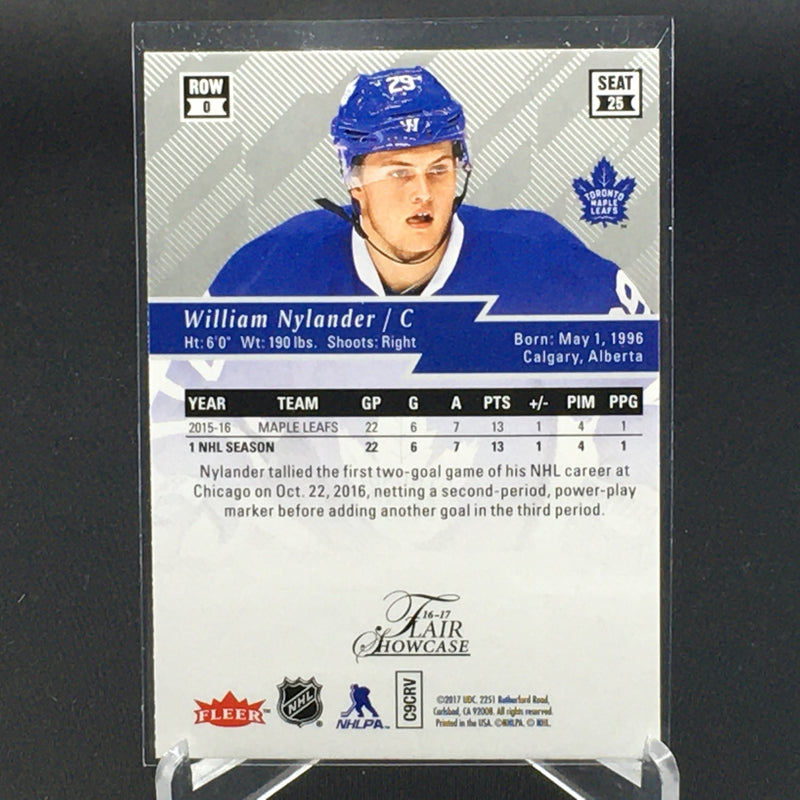 2017 UPPER DECK FLEER FLAIR SHOWCASE - ROOKIES - W. NYLANDER -