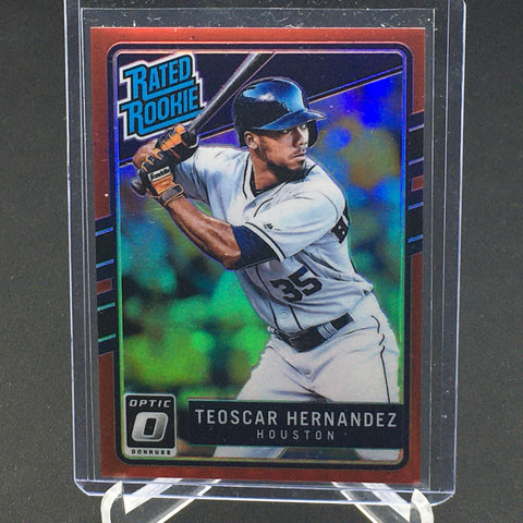 2017 PANINI DONRUSS OPTIC - RED PRIZM - RATED ROOKIE - T. HERNANDEZ - #62 - #'D/99 - RC