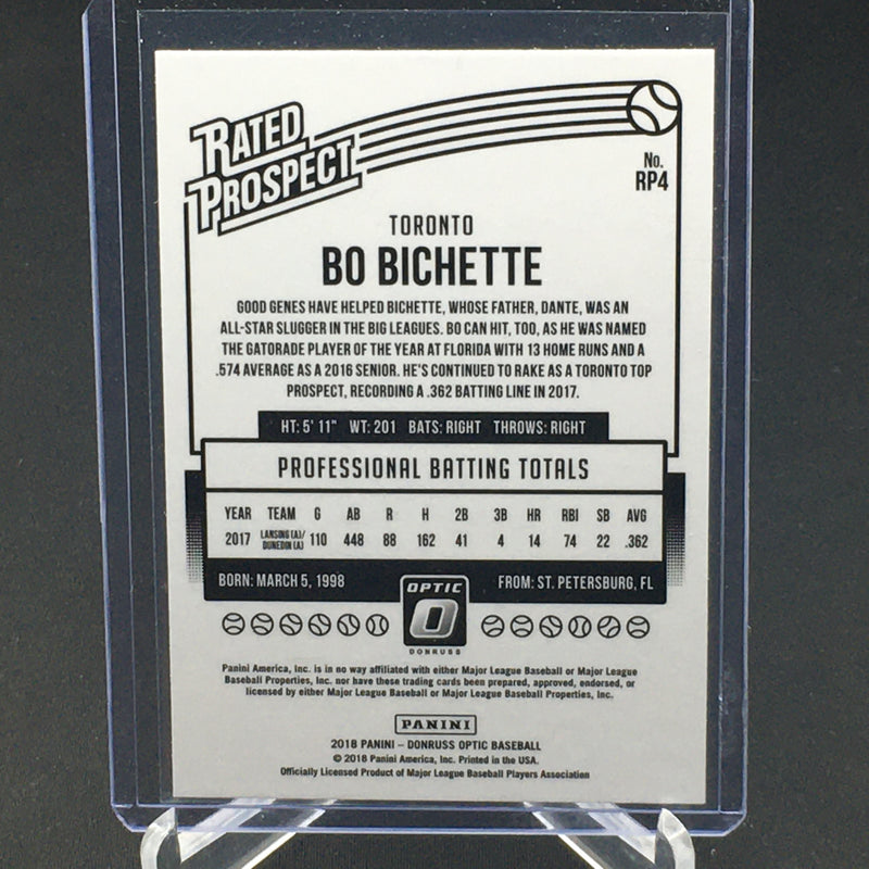 2018 PANINI DONRUSS OPTIC - RATED PROSPECT - B. BICHETTE -