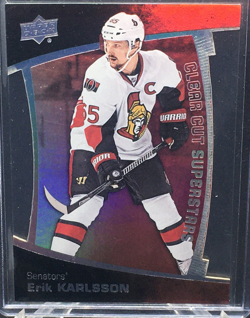 2016 UPPER DECK SERIES ONE - CLEAR CUT SUPERSTARS - E. KARLSSON -