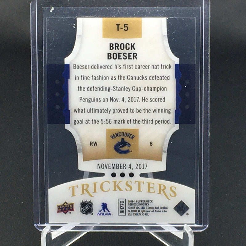 2018 UPPER DECK SERIES TWO - TRICKSTERS - B. BOESER -
