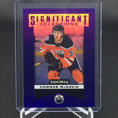 2018 UPPER DECK SYNERGY - PURPLE - SIGNIFICANT SELECTIONS - C. MCDAVID - #SS-1 - #'D/25