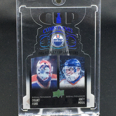 2018 UPPER DECK SERIES ONE - 1984 STANLEY CUP CHAMPIONS - G. FUHR/ A.MOOG - #CCP-FM - CLEAR DIE CUT