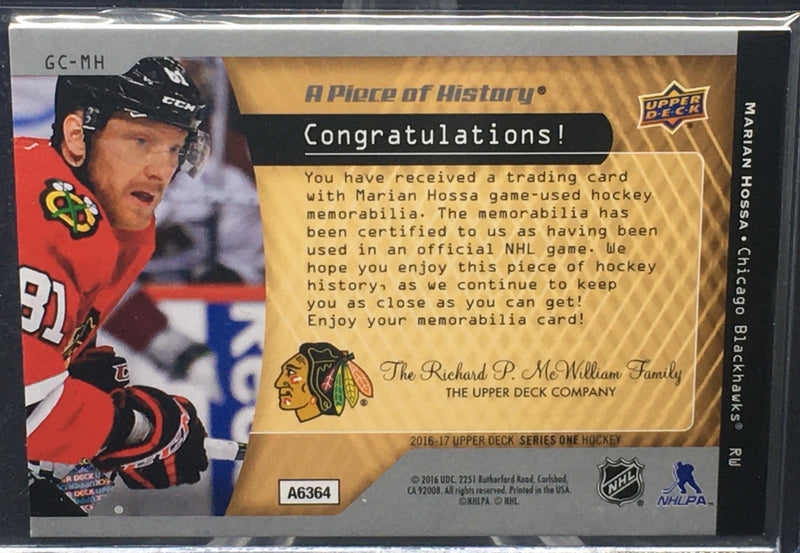 2016 UPPER DECK A PIECE OF HISTORY - M.HOSSA -